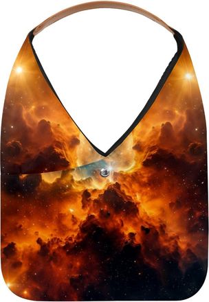 Generic Stars Nebula Reusable Lightweight Grocery Bags - Foldable Into Compact Pouch, Washable & Sturdy, Multipurpose for Shopping and Travel