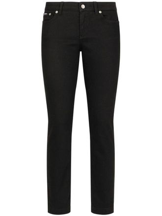 Dolce & Gabbana Jeans skinny con vita bassa - Nero