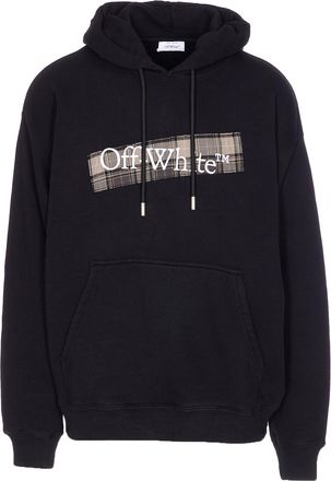 Off-white Flannel Diag Skate Hoodie