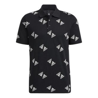 adidas Field Issue BP2 Polo Shirt Black White HE7432