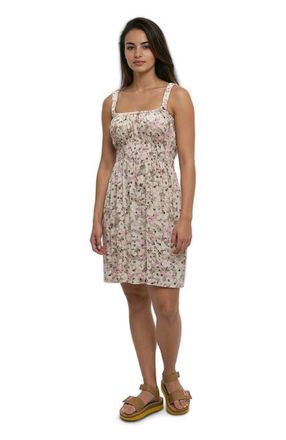 tentree Overlook Dress in Pink Sand/watercolour Floral at Nordstrom, Size X-Small