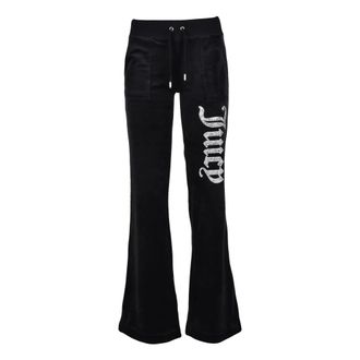 Juicy Couture Velour Trackpant - Dames - Sweatpants - Zwart - S - Polyester - Broeken