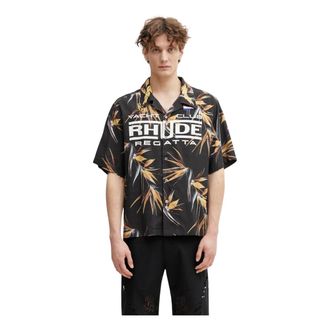 Rhude Hombre, Camisas, Marr&oacute;n, Talla: M