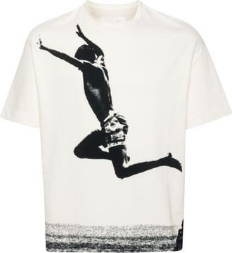 Jil Sander printed T-shirt - men - Cotton - M - Neutrals
