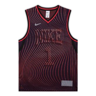 Nike Dri-fit Adv Innovation Basketball Jerseys Red Black DH7135-410