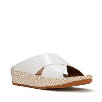 FitFlop Lulu Lux Graphic-Weave Sandal in Urban White at Nordstrom, Size 10