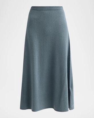 Zimmermann Valiant Wool-Cashmere Midi Skirt