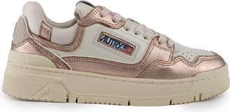Autry Clc Sneakers In Metal Leather