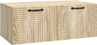 vidaXL Mueble Para Tv De Pared Roble Sonoma 78,5 X 41 X 30 Cm Vidaxl