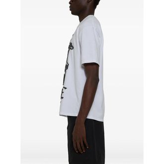 Rhude Logo-Printed Cotton T-Shirt - White