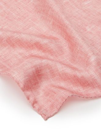 Oliver Brown Plain Silk Handkerchief - Pink