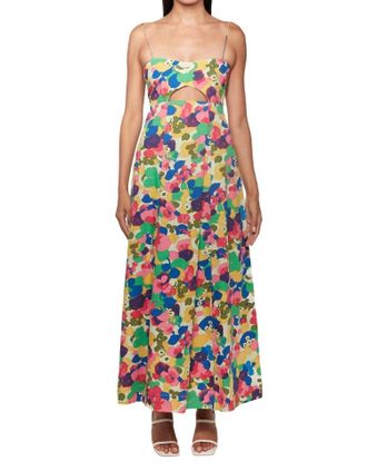 S/W/F Half Moon Midi Dress In Field Trip