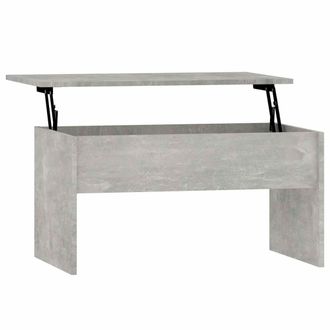 vidaXL Vidaxl - Mesa De Centro Madera Ingenier&iacute;a Gris Hormig&oacute;n 80x50,5x41,5 Cm
