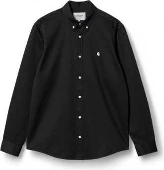 Carhartt Work in Progress L/S Madison Shirt - Heren - Casual Overhemden - Zwart - S - Katoen - Overhemden