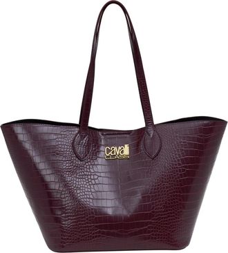 Cavalli Tassen, Dames, Rood, ONE Size, Leer, Tote Bag