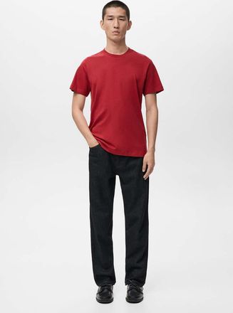 Mango Maglietta slim-fit maniche corte rosso - Uomo - XXL - MANGO MAN