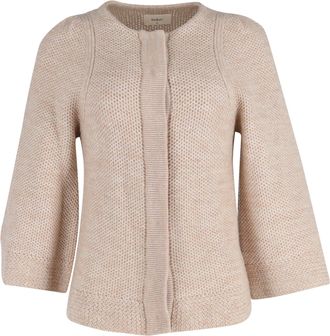 BA&SH Ba & Sh Knitted Cardigan in Cream Wool
