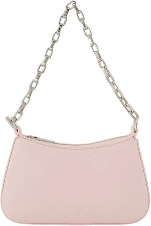 Alexander McQueen Roze Leren T Bar Mini Handtas - Dames - Schoudertassen - Roze - ONE Size - Katoen - Tassen