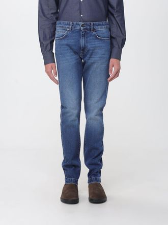 Luciano Barbera Mid-Rise Slim Fit Skinny Jeans in Cotton Denim