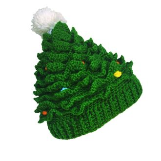 Generic Unisex Christmas Winter Knitted Crochet Beanie Santa Hat Bearded Caps