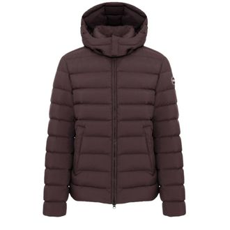 Colmar Donsjack met afneembare capuchon - Heren - Sport - Bruin - Maat: S Polyamide