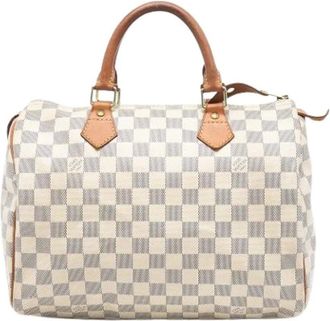 Louis Vuitton Pre-owned Handbags, female, White, Size: ONE SIZE Pre-owned Vintage Leather Handbag