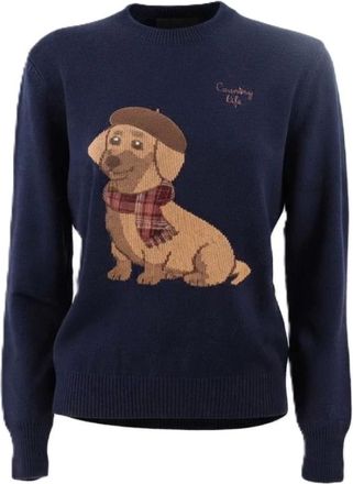 MC2 Saint Barth Maglione New Queen - - Knitwear - Donna - Blu - S