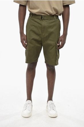 Diesel Cotton Cargo Shorts P-ARGYM Solid Color size 44