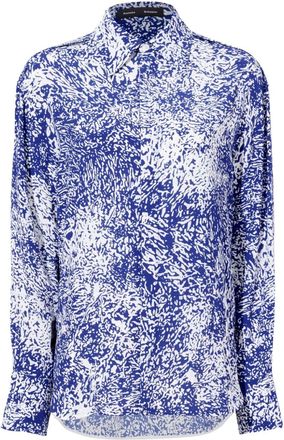 Proenza Schouler Norman abstract-print blouse - women - Viscose - 6 - Blue