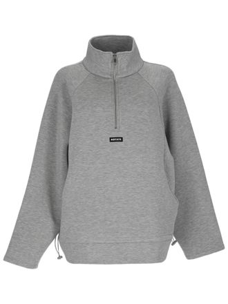 Rotate Grey Half-Zip Adjustable Hem Scuba Jacket