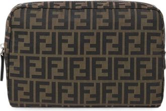 Fendi Toilettas Medium - Heren - Toilettassen - Bruin - ONE Size - Tassen