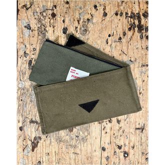 Fortela Cotton Canvas Wallet in Green at Nordstrom