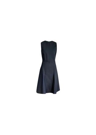 Joseph Black wool-twill Jackson pleated dress Size 36
