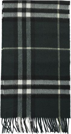 Burberry Check Scarves Green