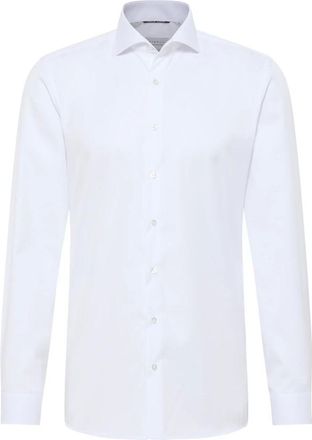 Eterna Heren, Overhemden, Wit, Maat: S Katoen