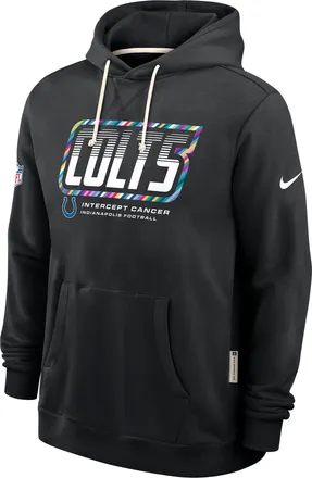Nike Indianapolis Colts Crucial Catch Sideline Standard Issue Nike Mens Dri-FIT NFL Pullover Hoodie in Black | 03AZ00AZUE-F9R