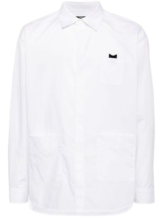 Songzio Panther long-sleeve poplin shirt - White