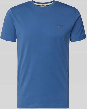 GANT T-Shirt mit Label-Detail in Royal, Gr&ouml;&szlig;e XXXL