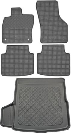 OEM Volkswagen Arteon Sed&aacute;n (4 Puertas) Desde Junio De 2017. Juego De Alfombrillas De Goma Para Coche Y Alfombrilla Para Maletero