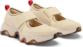 Sorel Womens Kinetic Impact Ii Mj Tennis Shoe In Honey White/ Bright Red