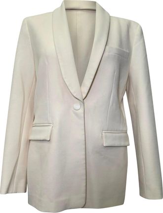 Maje Suit Blazer in Ivory Polyester