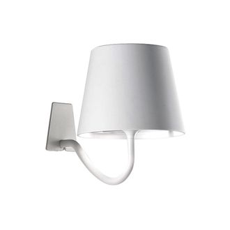 Zafferano Aplique led de aluminio blanco regulable