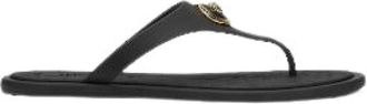 Versace Medusa Teenslippers - Dames - Slippers - Zwart - 36 EU - Leer - Schoenen