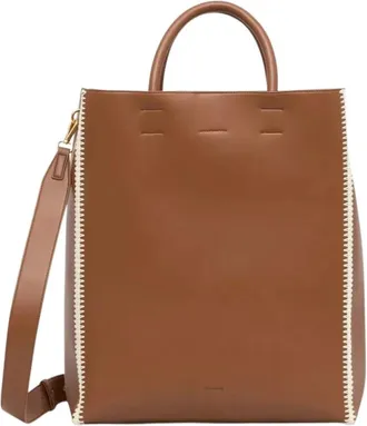 Nanushka Compass Tote - Dames - Shoppers - Bruin - ONE Size - Katoen - Tassen