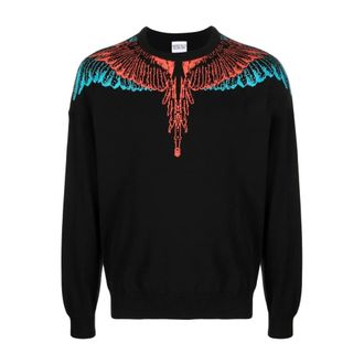 Marcelo Burlon Hombre, Sudaderas, Negro, Talla: S
