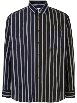 Ports V two tone shirt - unisex - Cotton - S - Blue