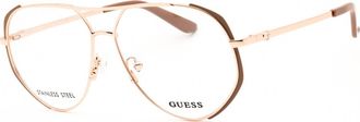 Guess GU50247 058 Matte Beige/Shiny Rose Gold 57mm