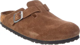 Birkenstock Boston Bs Narrow Suede Clog