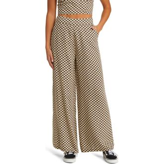 Rip Curl Isla Geo Linen Blend Pants in Black Multi at Nordstrom, Size Small