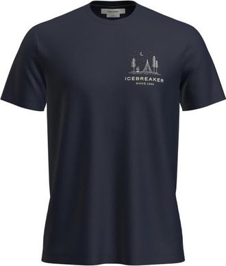 Icebreaker Merino 150 Tech Lite S/S Tee Peaceful Pass Merinoshirt f&uuml;r Herren | blau